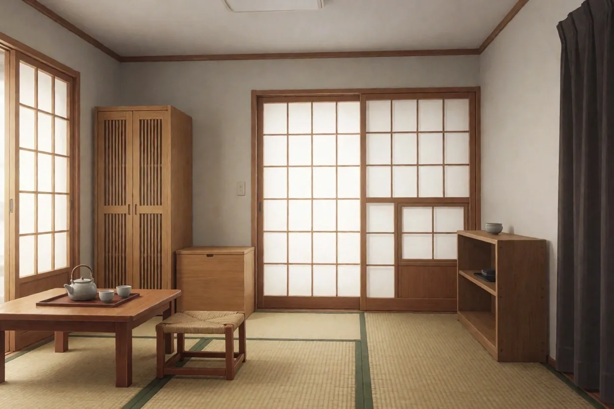 Single elderly household interior